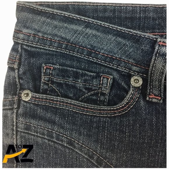 Kikit Womens Pants Size 4 Petite Blue Straight Leg Jeans Pockets - Picture 5 of 11